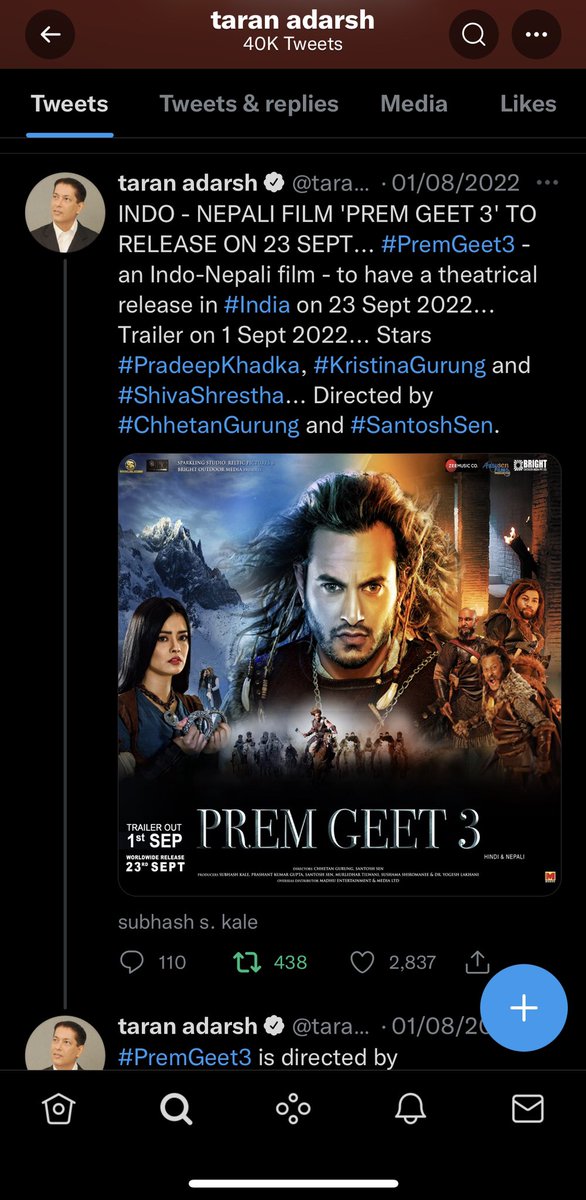 aadil_np's tweet photo. @thefilmiindian This Is The 1st Nepali Movie Which Is Coming In Hindi Once Watch The Teaser And Make One Review Video For Your Nepali YouTube Subscribers https://t.co/U2Lvacq9cg