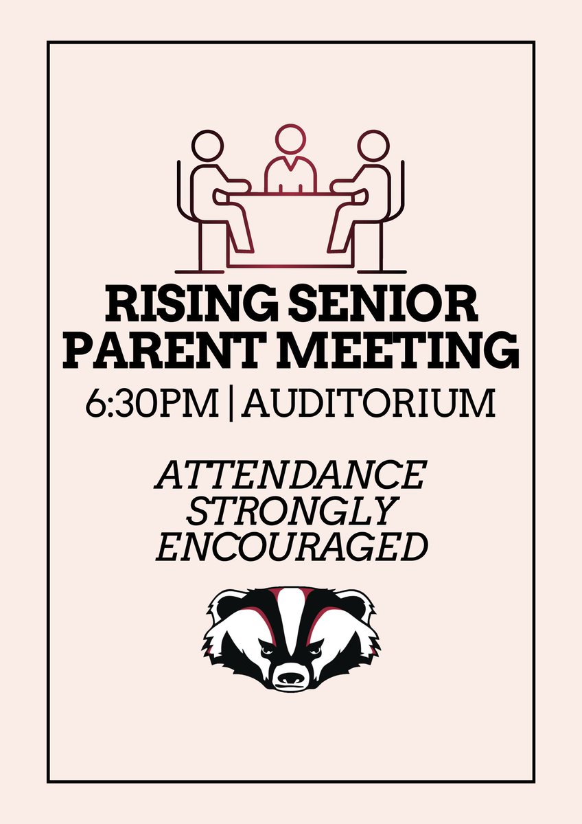 beebehighschool's tweet photo. Rising Seniors and Parents! There is parent meeting tomorrow night at 6:30pm in the auditorium with Mrs. Rachel Wisdom! It is strongly encouraged that you try and attend! Lots of important information will be shared! #bprd https://t.co/5JK6yT6uSu