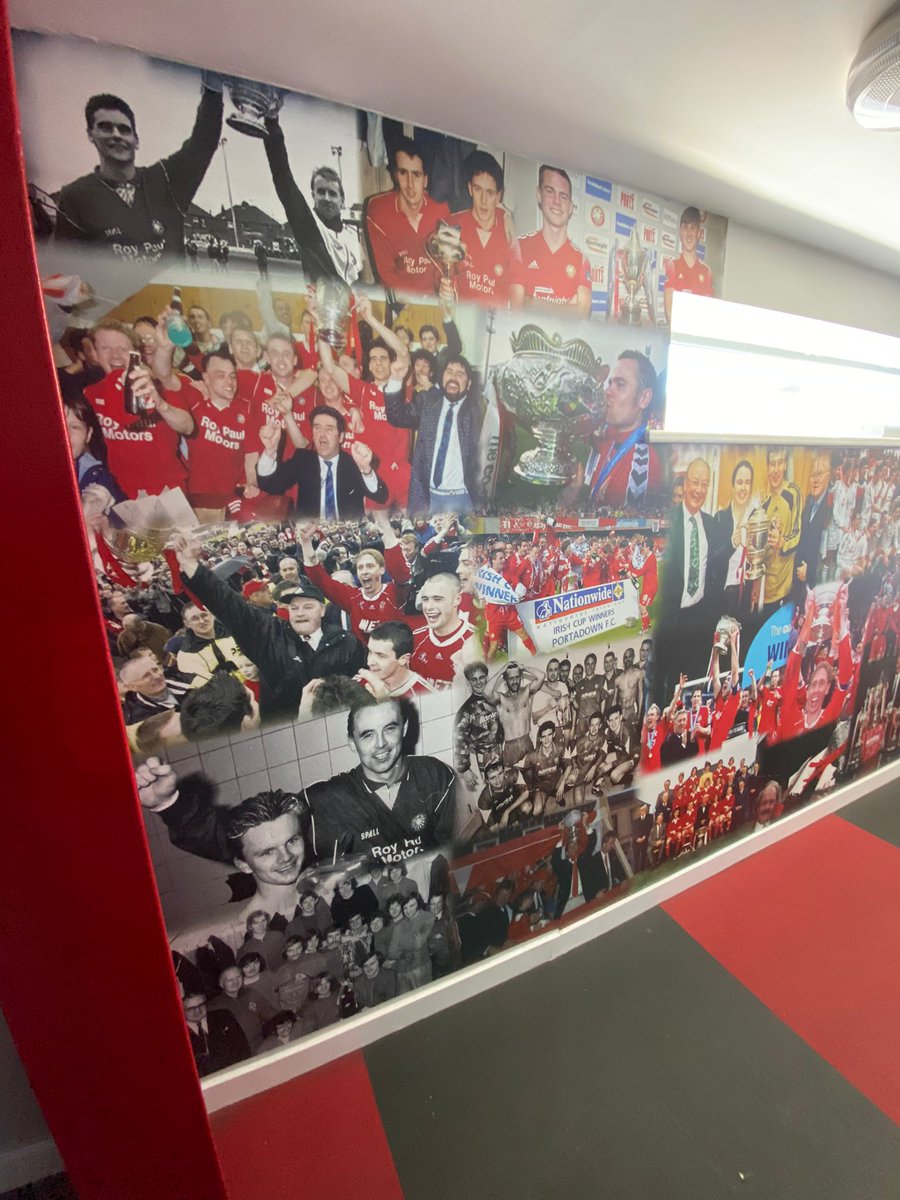 😍🏆 Our newly designed trophy celebrations wall in the changing area of Shamrock Park 

Can you spot yourselves <a href="/Xanaduman1/">Philip Major</a> <a href="/brianwstrain/">brian strain</a> <a href="/AlfieStewart19/">Alfie Stewart</a> <a href="/mccann_marc/">Marc Anthony</a> <a href="/AndyHunterNew/">Andy Hunter</a> <a href="/dickyclarke/">Richard Clarke</a> <a href="/GaryPeebles4/">Gary Peebles</a> <a href="/lukewilson16_/">Luke Wilson</a> <a href="/McNallycfc/">Patrick McNally</a> <a href="/boylerwes/">Wesley Boyle</a> <a href="/neiller3/">Kyle Neill</a>