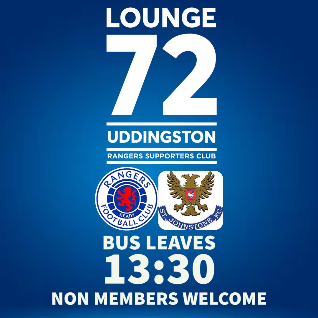 After a fantastic result last night we now turn our attention back to league action on Saturday as we look to continue the 100% record so far 🇬🇧

Bus leaves <a href="/lounge_72/">Lounge 72 Uddingston</a> at 13:30 

Non members are welcome and remember under 10’s go free! 

For more info please DM the page via🔴⚪️🔵