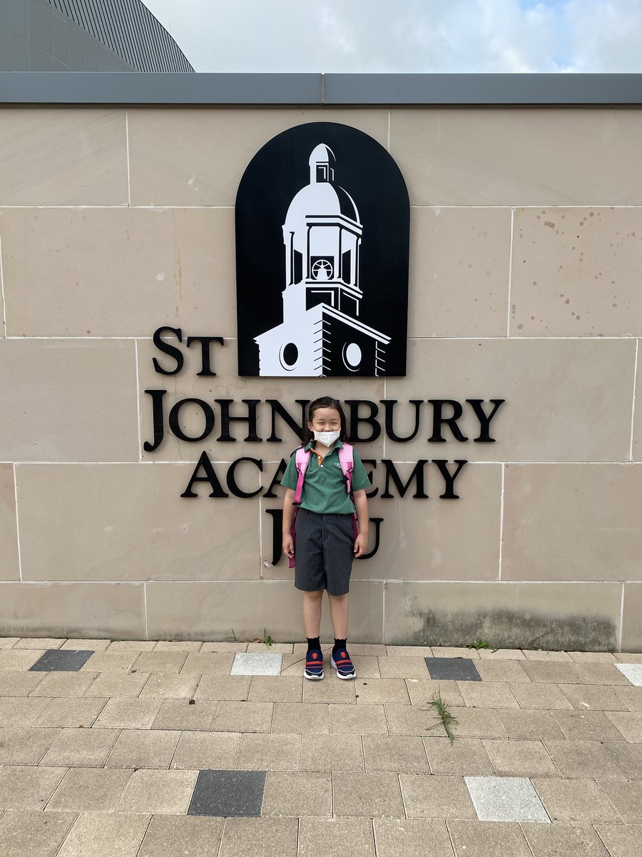 First day of grade 1 for this little kid.