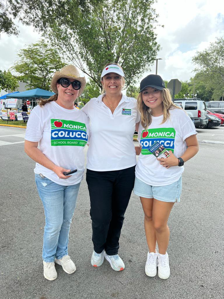 MonicaColucciFL's tweet photo. Thank you to our hardworking volunteers working the polls! With their help, we’re going to take back the School Board! 

Vote for Monica Colucci #135 on your ballot! 🍎 #WestKendall #Westchester #WestMiami #CoralGables #Kendall #TheHammocks #KendaleLakes #Tamiami #Fontainebleau https://t.co/Y8HKgImpun