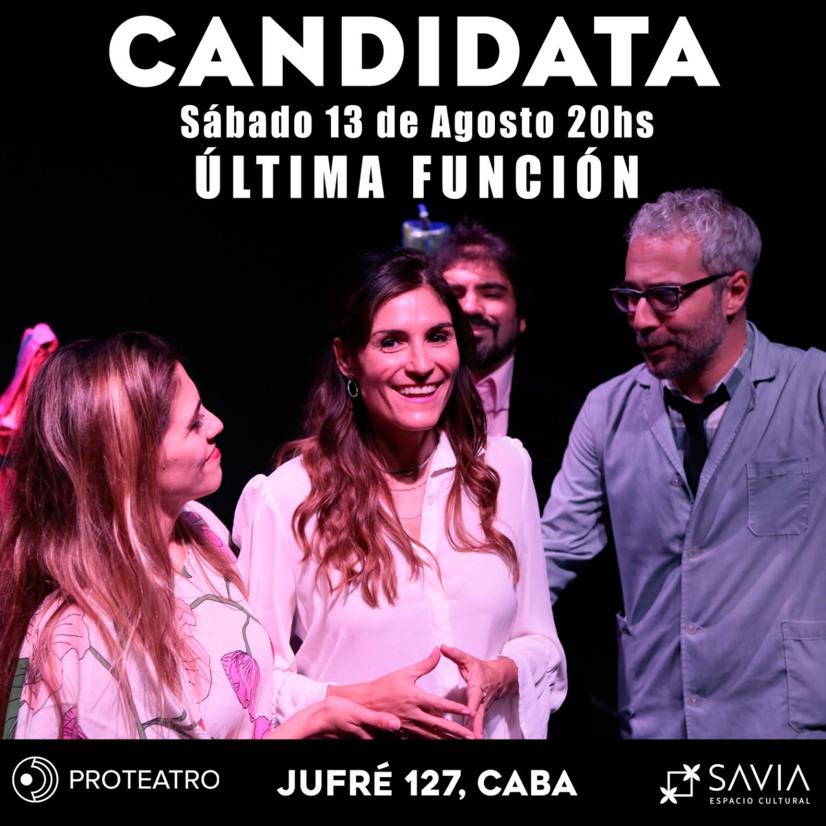 horismuschietti's tweet photo. Y llegó el día.
Este sábado haremos la última función de Candidata
Quien quiera acompañarnos, los esperamos a las 20hs. en Jufré 127, teatro cultural Savia.
Entradas anticipadas: https://t.co/geBVYHwXcW https://t.co/edlNQrcubZ