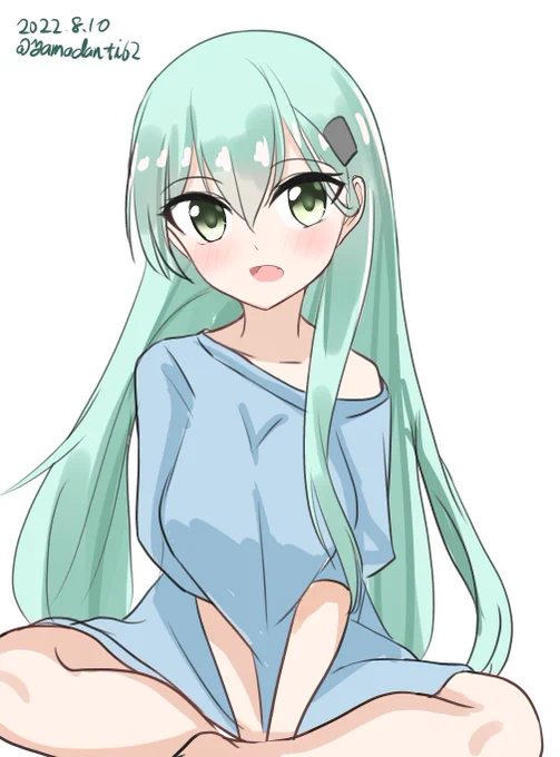 #艦これ版深夜の真剣お絵描き60分一本勝負  #艦これ版真剣お絵描き60分一本勝負_20220810鈴谷 