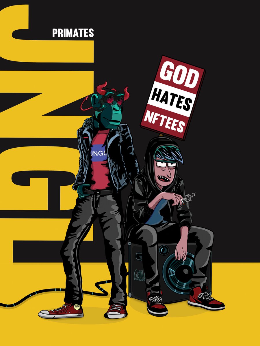 GodHatesNFTees's tweet photo. 👀👀 @Primatesnft https://t.co/cgOh5Ur2Zo