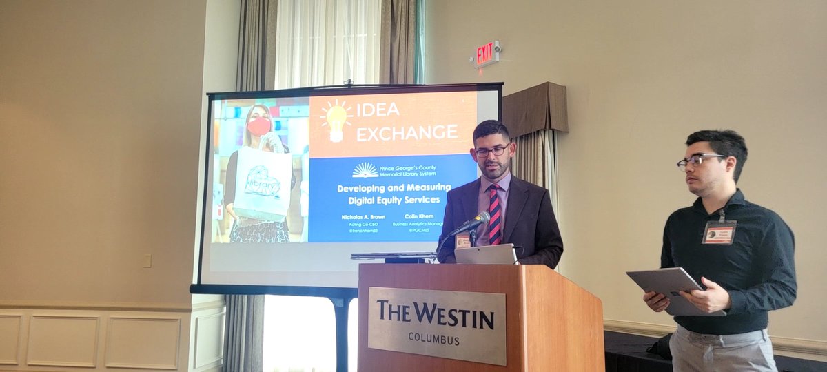 OrangeBoyInc's tweet photo. Kicking off the 2022 #OBIdeaExchange with the team from @PGCMLS! @frenchhorn88 and @PGCOHR are sharing how they develop and measure digital #equity. #OrangeBoyDifference https://t.co/5Oe25NvW7I