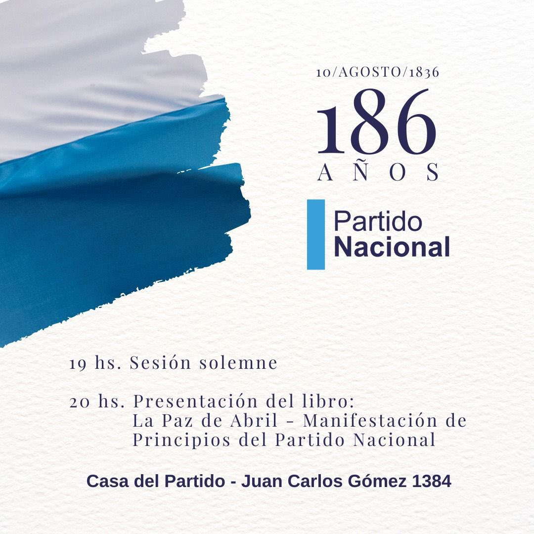 Felices 186 años siendo defensores de las leyes.

Sigamos construyendo democracia.

#orgullosamenteblancos