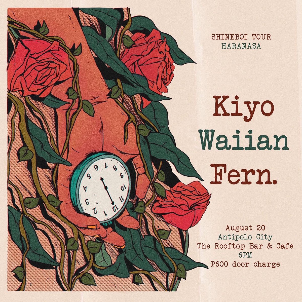 KIYOtiesOfc's tweet photo. TICKETS FOR HARANASA:SHINEBOI TOUR FEATURING KIYO X WAIIAN X FERN. IS NOW AVAILABLE! ✨

LEG TWO: 📍THE ROOFTOP BAR &amp; CAFE, ANTIPOLO CITY.

HAPPENING ON: AUG 20, 6PM! 

BUY YOUR TICKETS HERE!
🔗: https://t.co/i1dyW4F8AZ https://t.co/xjz2Yt7qlJ