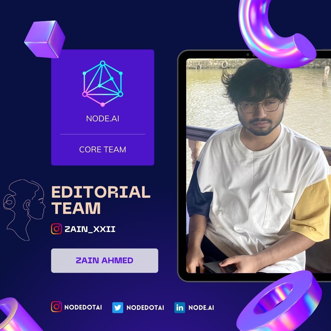 NODEdotAI's tweet image. Talent wins games, but teamwork and intelligence win championships✨️(4/5)
Social Media Co Head- Sanjana Vijay
Content Co Head- Likitha M
Editorial Team- Zain Ahmed
Technical Co Head- Jaswanth Reddy 
#nodedotai #coremembers #bitsince1979