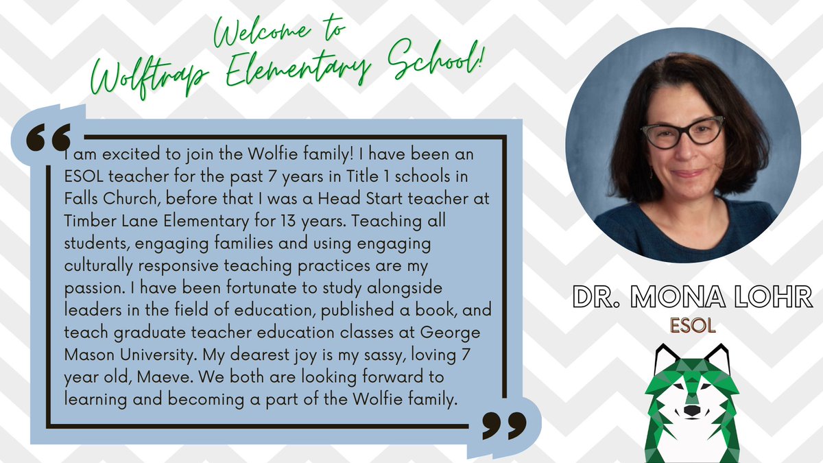 WolftrapES's tweet photo. We are thrilled to have @drmona0115  join us at Wolftrap ES! https://t.co/lrjckCkzIx