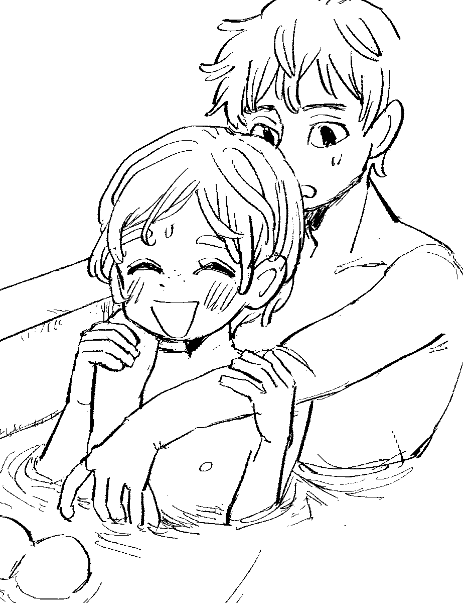一緒にお風呂入ってご機嫌～ 