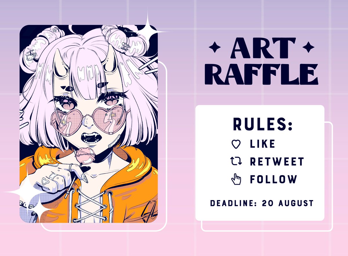 CjLullaby's tweet photo. ✨Art raffle time!✨

All you gotta do is like, follow and retweet this post
1 winner gets a bust up drawing like the one in this picture 
Ends on 20 August 2022, good luck!🌻 https://t.co/TJuJY4KdS6