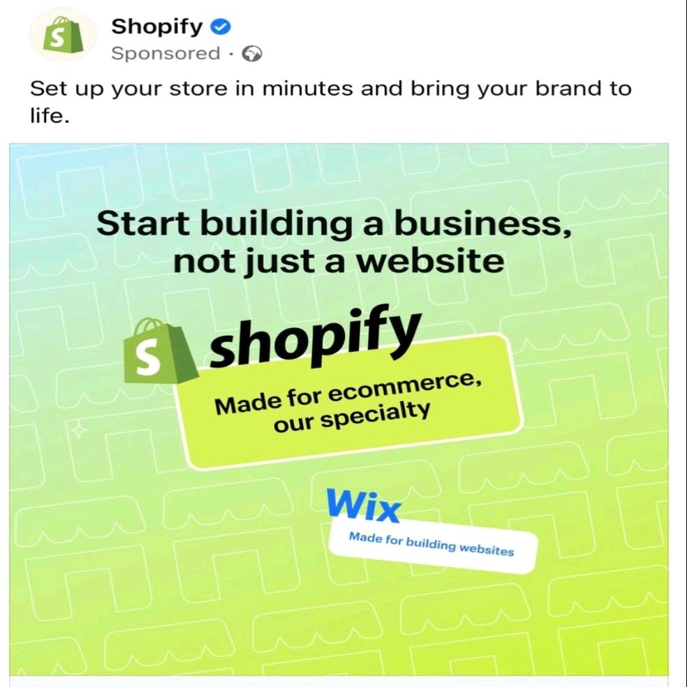 .<a href="/shopify/">Shopify</a> we’re advertising plenty on social, but we’d be happy to see this as a TV ad. We haven’t done one in awhile.