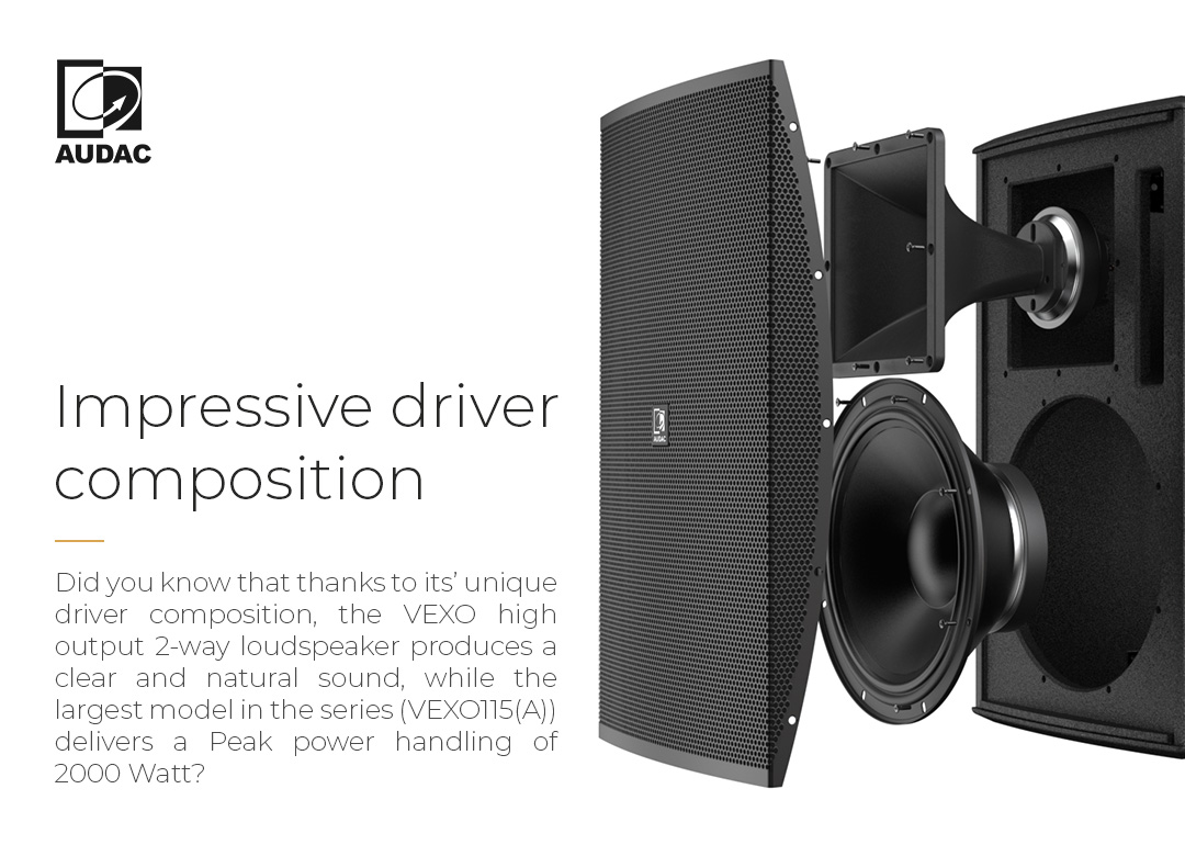 AudacAudio's tweet image. #VEXO #AUDAC #Audiosolutions #EmpoweringClarity #AVtweeps