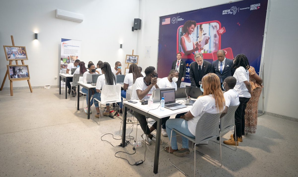 Enjoyed meeting with young people using technology to counter disinformation and increase transparency in the electoral process. I reaffirmed our support for long-term stability in the DRC through free, fair, and on-time elections concluding in December 2023.