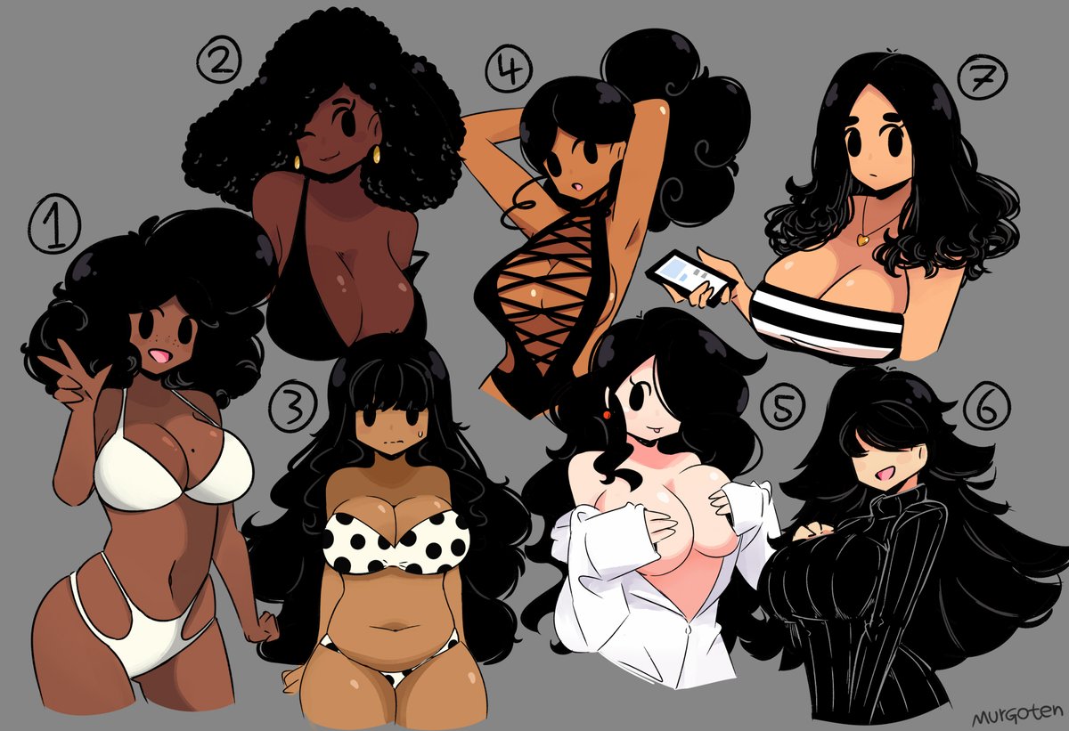 Select your Waifu: Black hair edition🖤