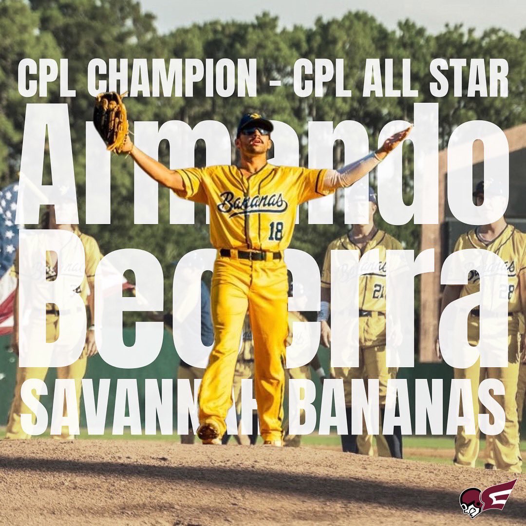 FleetBaseball's tweet photo. Congratulations to Jr. @FleetBaseball JR. OF Armando Becerra @TheSavBananas on winning the @CPLBaseball Championship! Thank you to Coach Gillum @Gillum13 & Staff for always giving our players the opportunity to serve the Savannah community and grow the game of baseball! #CPLChamp https://t.co/S1TLyuu7vn