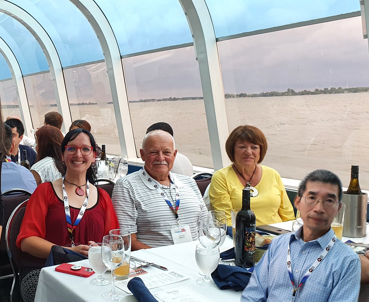 mirarco1's tweet photo. We're pleased to be at the #RockEng22 conference @queensuisabel . We were honoured to see founding director, Dr. Peter Kaiser deliver the keynote & our geomechanics Director Dr. Ming Cai give an invited talk. Our CEO @NMykytczuk & other MIRARCO team members were also present. https://t.co/hKla8ymKPO