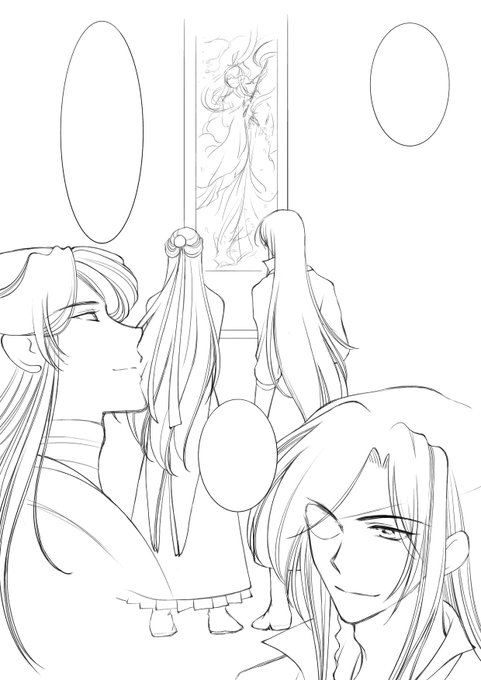 漫画っぽいものを描いております。
問題は色塗りどうしましょうね。(モノクロのつもりだったけど) 