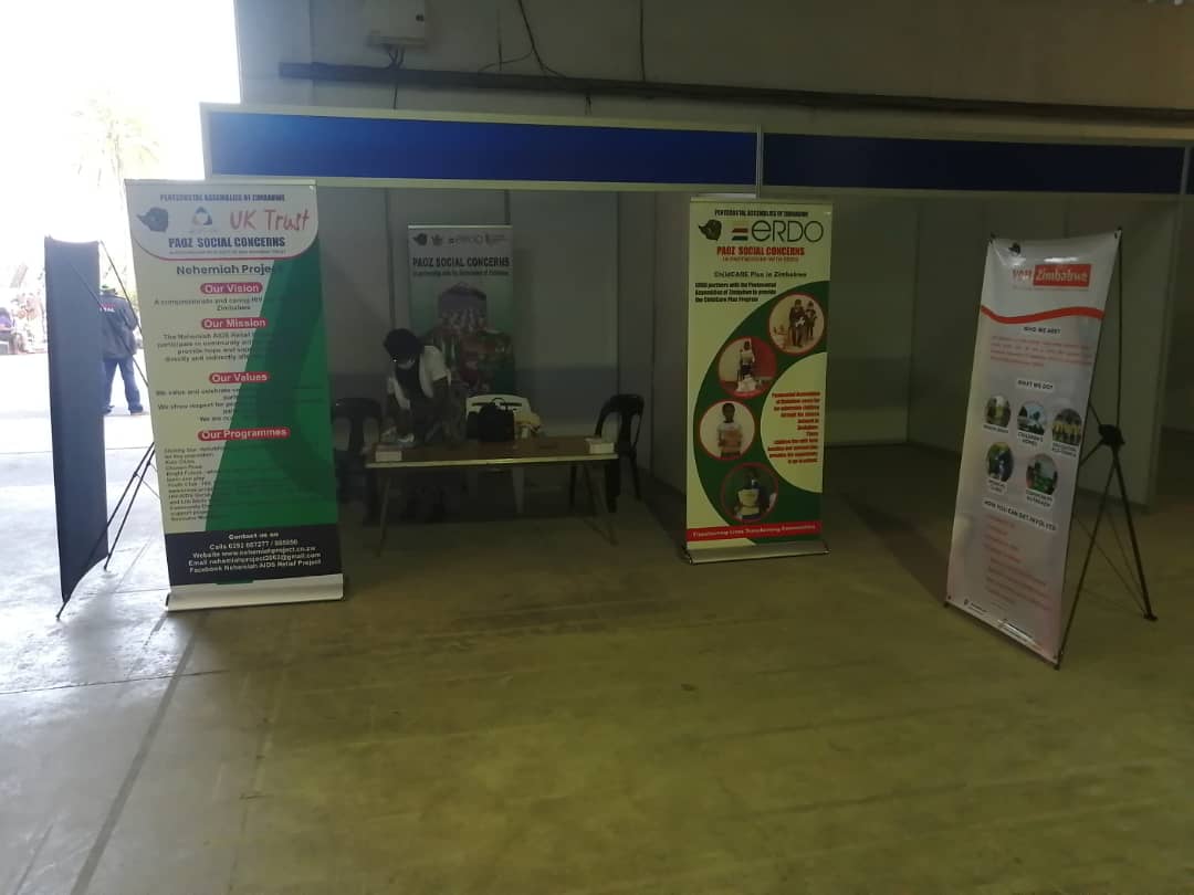 PaozSocial's tweet photo. The PAOZ Annual Conference gave us an opportunity to showcase the work we are doing in the nation. Our Social Concerns desk got to interact with many at the ZITF Exhibition Park.
@BishopZowa
@BNgoreta https://t.co/4TXjhSDZi2
