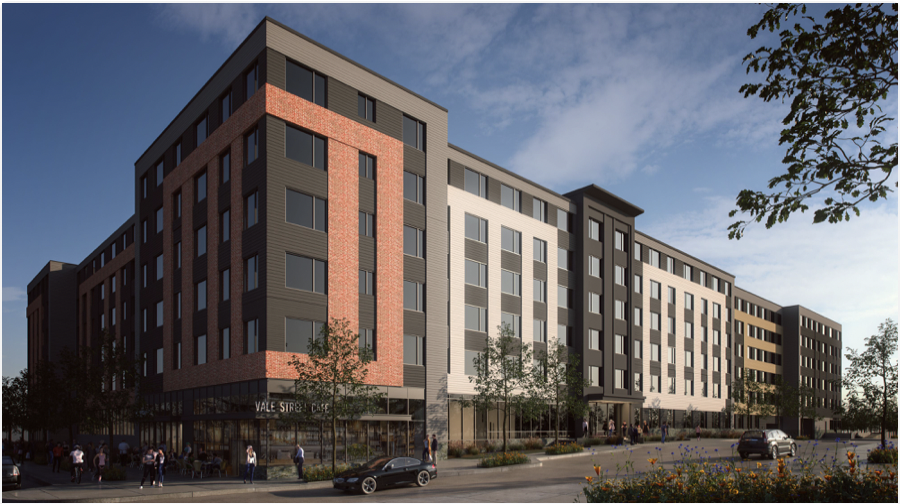BLDUP's tweet photo. Construction at "The Mason" in Everett has topped off. Get the latest on the project's status below. 

https://t.co/ExZ3CQezO9

#bldup #Everett #EverettDevelopment #TheMasonEverett #EverettHousing #HousingDevelopment #ResidentialDevelopment @CBTarchitects @GreystarApts https://t.co/yLmeUGqvuH