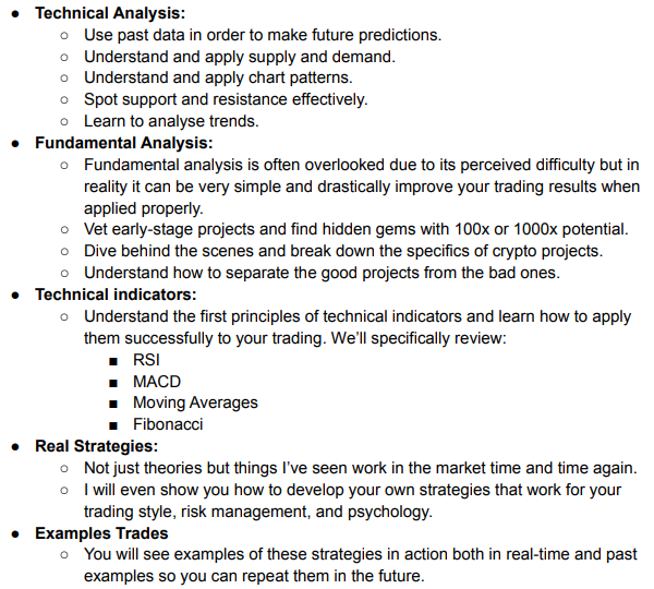 Most will charge you $1000+ for a good trading course. Here is one I've ...