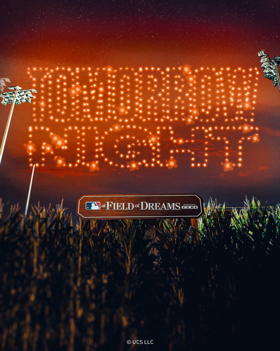 MLB's tweet photo. One more day! 🌽 #MLBatFieldofDreams https://t.co/QDLBi17xIX