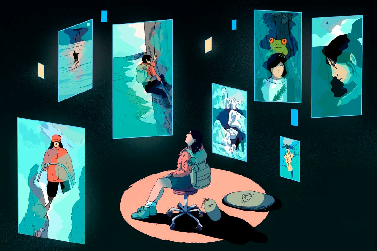 Merci <a href="/lemondefr/">Le Monde</a> pour ce très bel article sur le renouveau de la #randonnée ⛰ buff.ly/3SGyze0]