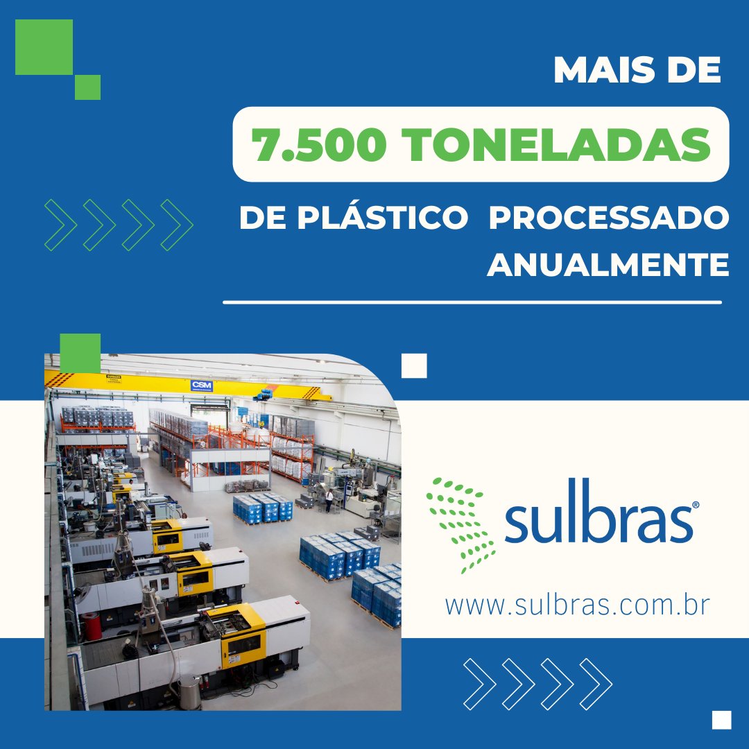 Sulbras's tweet photo. Anualmente a Sulbras processa mais de 7.500 toneladas de material plástico, que são transformados em peças que estão presentes no nosso dia a dia em automóveis,ônibus,geladeiras, impressoras,e muito mais.

Saiba mais em:https://t.co/IrUH87S0ou

#sulbras #plastico #pecastecnicas https://t.co/0rL62HDmtl