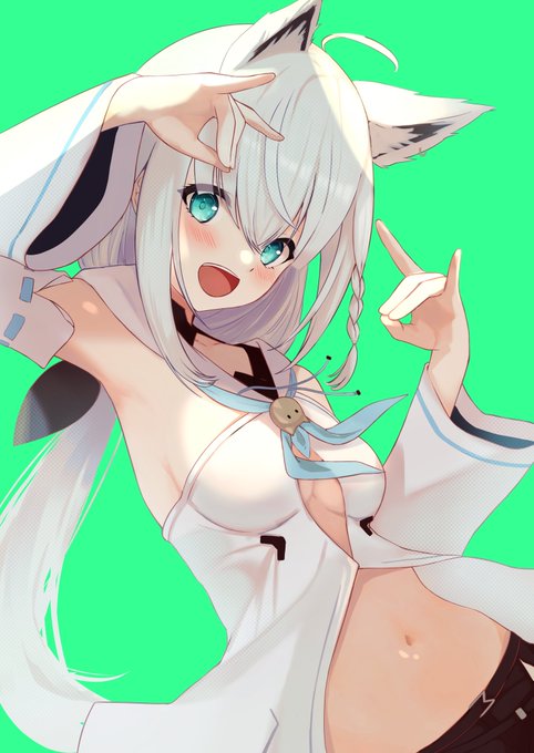 背景透過されないから申し訳程度のグリーンバック 