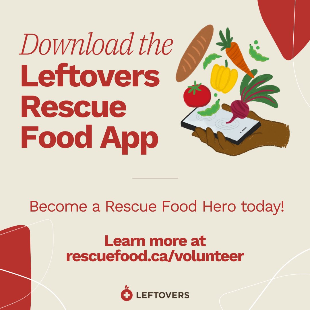 LeftoversFdn's tweet image. The Leftovers Rescue Food App is the easiest way to volunteer with Leftovers!

Whether you decide to help us redirect donations by signing up for a Rescue Food route, or rescue home-grown produce with Home Harvest, you are making a difference!

rescuefood.ca/volunteer