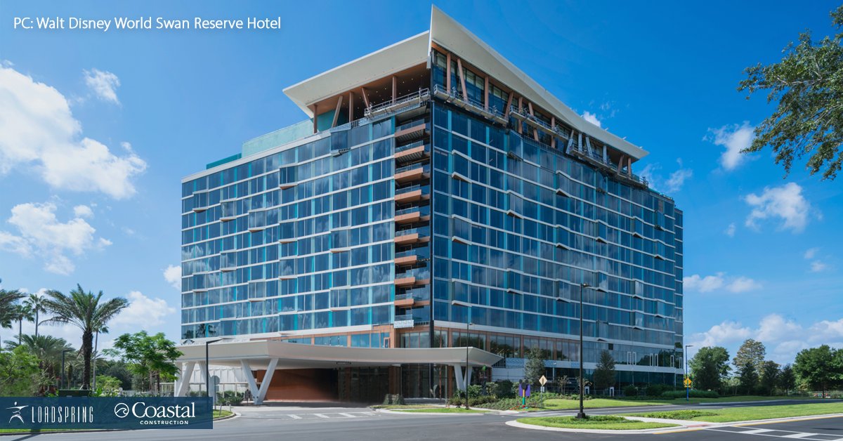 LoadSpring's tweet photo. Check out the new #WaltDisneyWorld Swan Reserve project from our customer @builtbycoastal! The hotel is an oasis near the attractions &amp; theme parks of Walt Disney World. Contact us today to see how #LoadSpring can help complete your projects on schedule: https://t.co/WJWflU3Cq9 https://t.co/3MSgffT7Ed