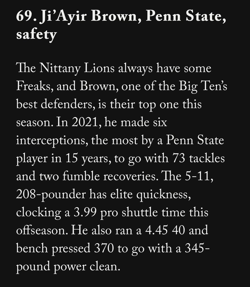 HappyValleyRctg's tweet image. Both @_Tiig2 and Tyler Warren make @BruceFeldmanCFB annual College Football Freaks list.

#WeAre