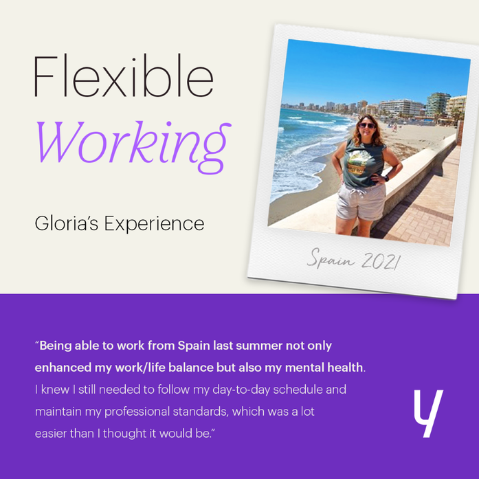 Yapstone's tweet photo. Say Hola! to our flexible workplace policy!👋

Whether you prefer to work remotely, hybrid, in the office - or from Spain, in Gloria's case - we leave that decision up to you!

Read our full policy here: https://t.co/cfA7SCYjgG https://t.co/KLxww6vwHG