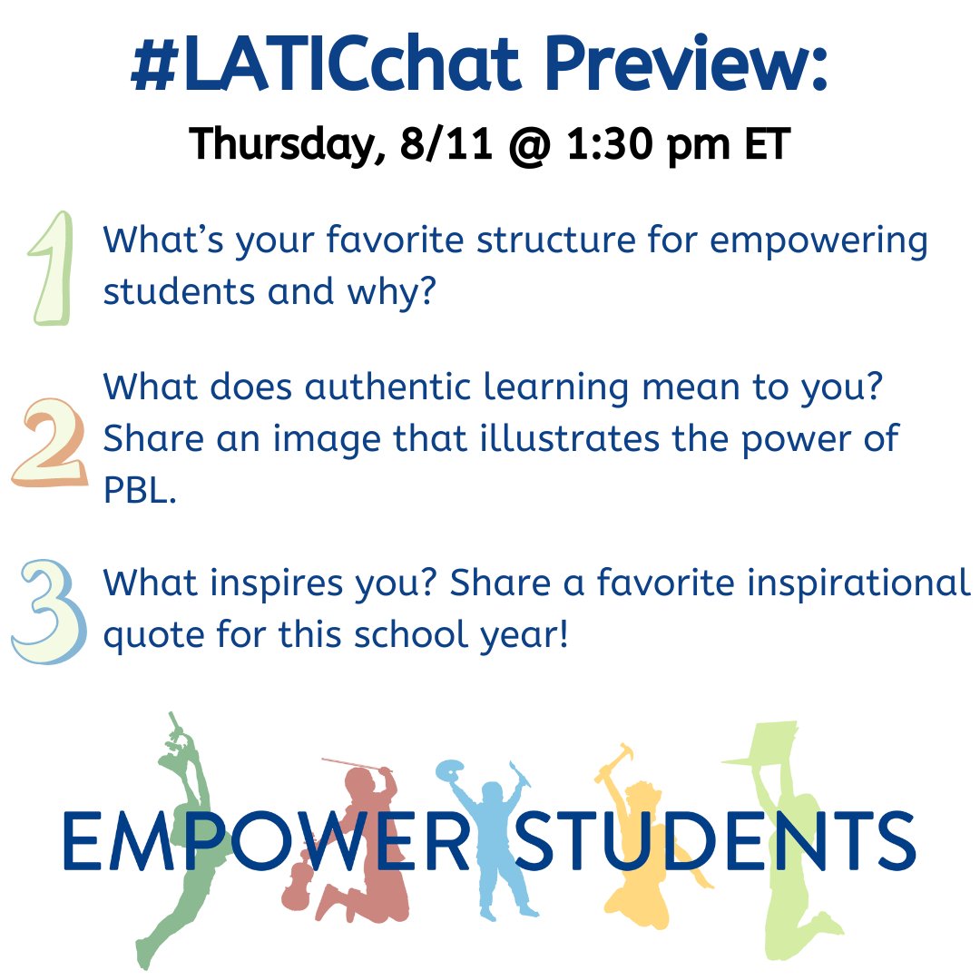 IDECorp's tweet photo. Let's have a great #LATICchat tomorrow! *wheels are already turning* https://t.co/ogpbbFNOqu