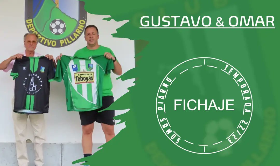 Cuerpo técnico 💚✍️  Gustavo &amp; Omar

Hoy os presentamos a los encargados de poner a funcionar la maquinaria sobre el césped. Gustavo y Omar formarán tándem en el banquillo para dirigir al equipo en esta nueva etapa
#somospiarnu