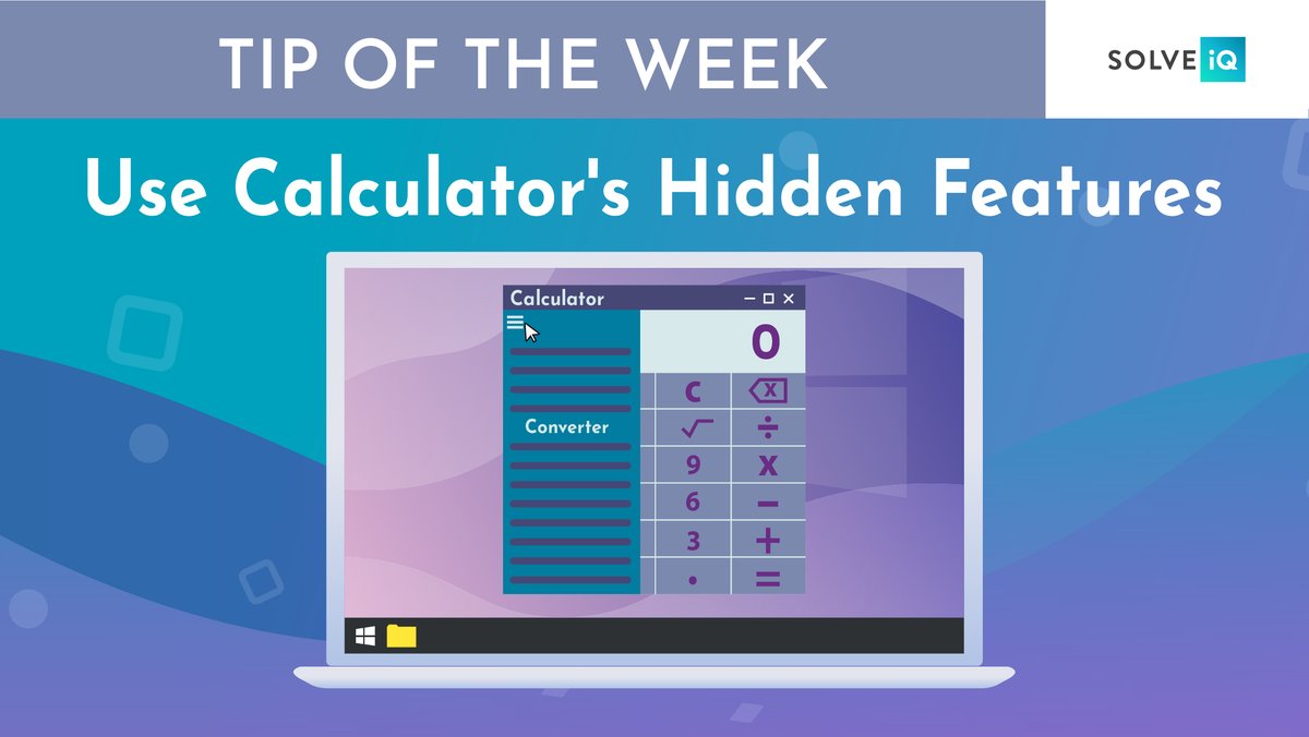 ➗ The calculator app on Windows is often overlooked, but did you know that it has hidden features? 

🗓 For example, you can calculate the time between two dates and convert most units of measurement like time, energy, temperature, mass, and currencies.