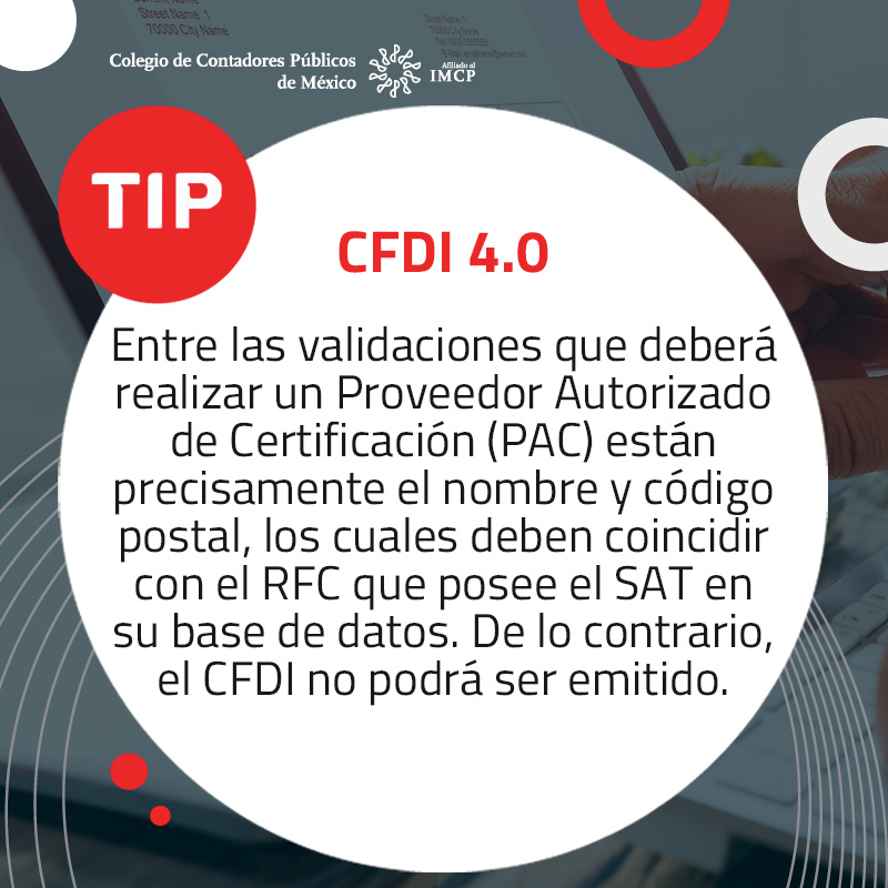 colegiocpmexico's tweet photo. #TipContable Evita complicaciones, estos son los nuevos requisitos para versión #CFDI 4.0, la cual será obligatoria a partir de enero de 2023.
#RevistaVeritas https://t.co/fPM6OuQese