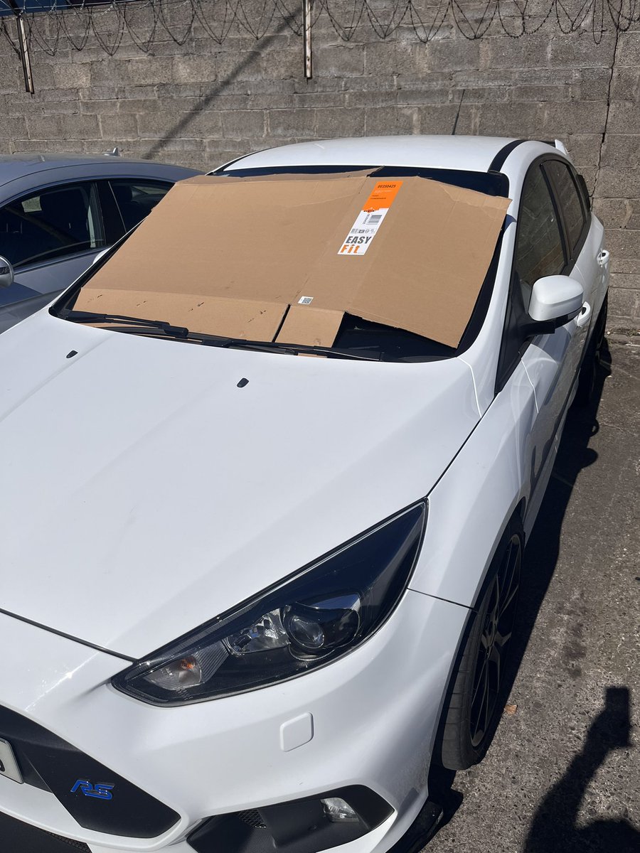 CobyAutos's tweet photo. Inside of your car could hit 50deg + in the next few days, here’s a simple way to keep the temp down and stop your dash from blistering and cracking, inside is better, but you get the idea. https://t.co/NBkHedlRH7