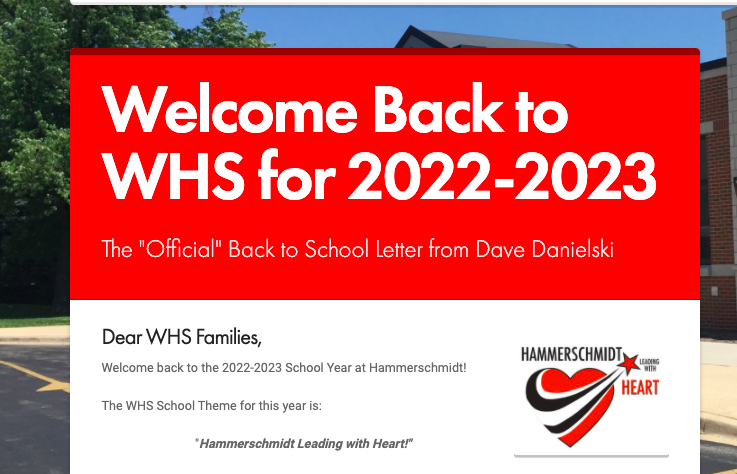 "Back to School" Principal Post Family Newsletter - August 2022 edl.io/n1640639