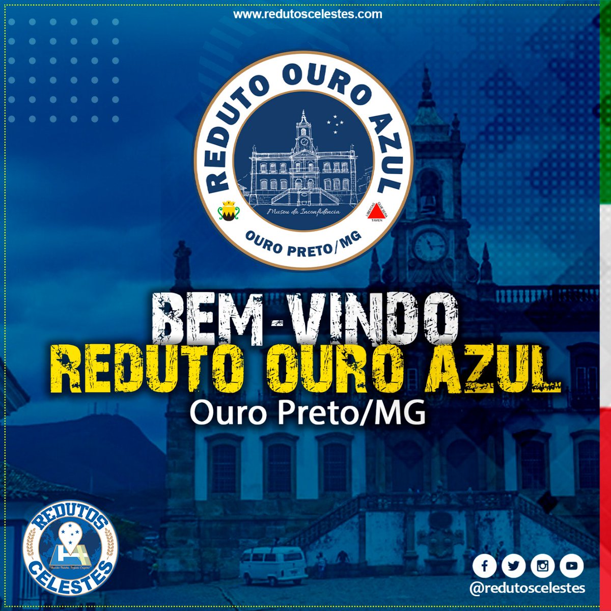 RedutosCelestes's tweet photo. O Cruzeiro é gigante! ⚪🔵🦊

Bem vindos ao projeto Redutos Celestes, @RedutoOuroAzul, de Ouro Preto/MG. A cada dia nossa família  cresce mais. Mora fora de BH e quer iniciar um reduto em sua cidade? Entre em contato pelo nosso site: https://t.co/2TEQEuCBBj https://t.co/g2somCCma1