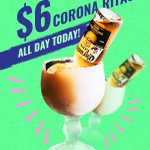 Image for the Tweet beginning: $6 Corona Ritas Wednesday is