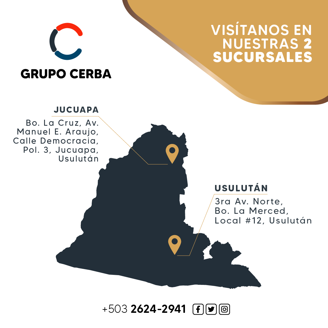 Puedes visitarnos en cualquiera de nuestras dos sucursales.