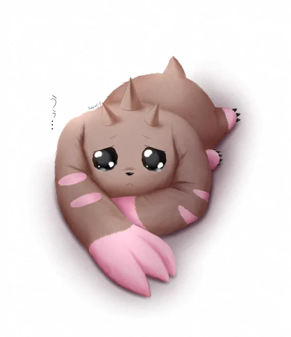 もふもふロップモン#Digimon #デジモン #イラスト 