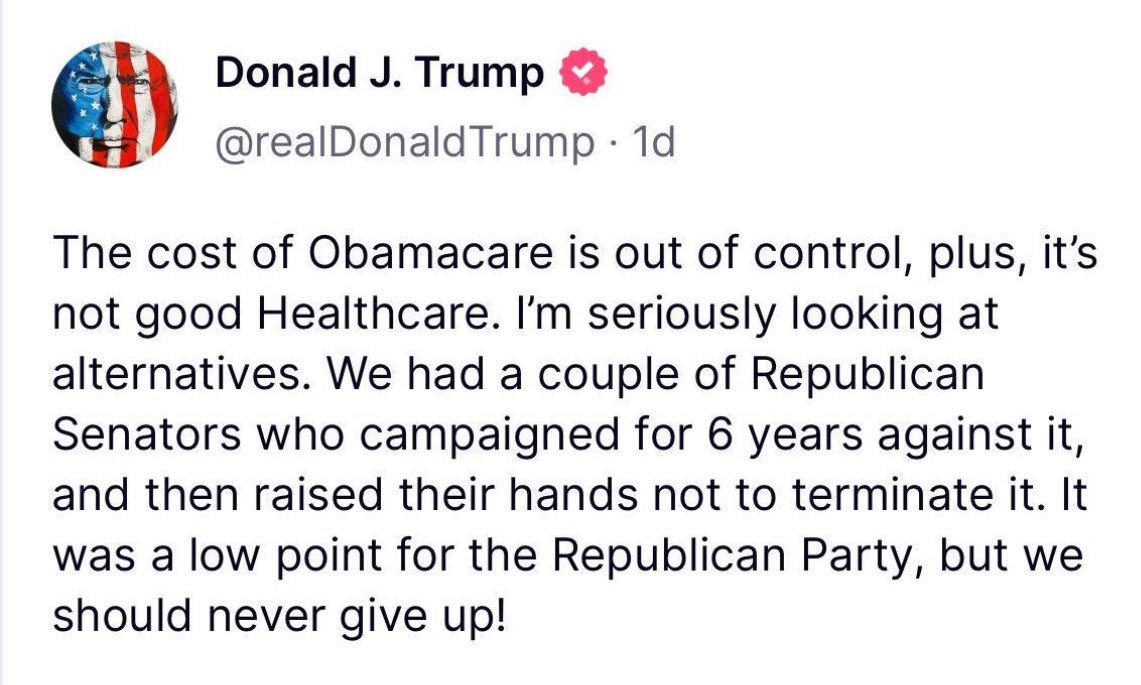 Donald Trump failed to repeal Obamacare, but he's once again threatening to rip away health care from millions of Americans. It's dangerous & must be rejected. How do we lower health costs? By taking on giant corporations who rig the system —exactly what the Biden admin's doing.