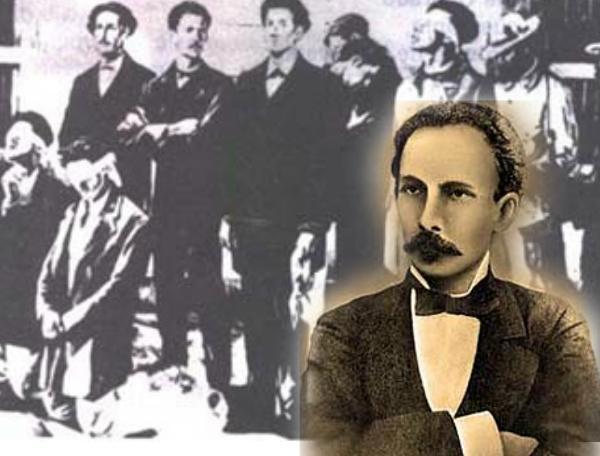Martí y los 8 estudiantes: 
"Cuando se muere en brazos de la patria agradecida , la muerte acaba, la prisión se rompe; ¡Empieza, al fin, con el morir, la vida! ".