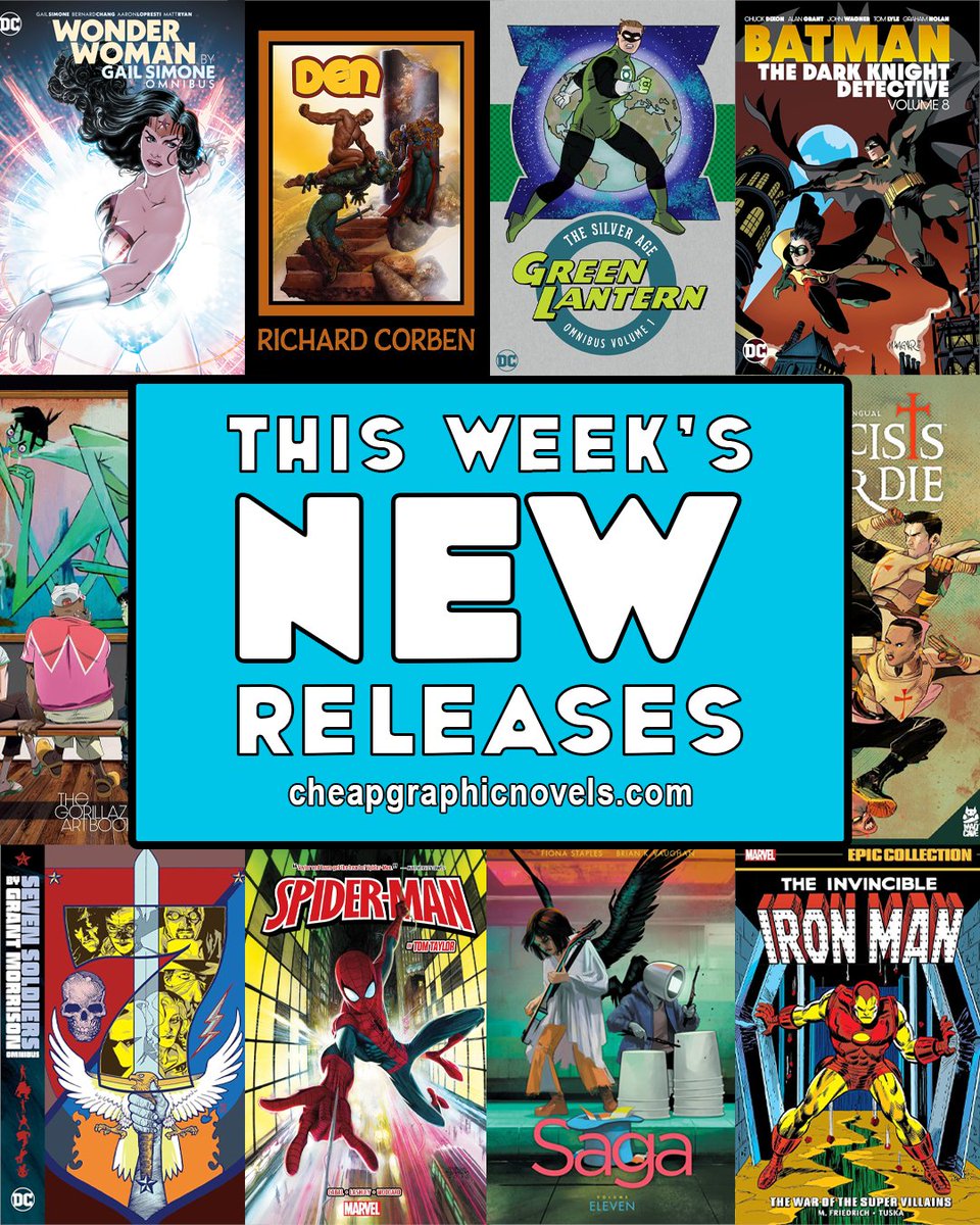 All NEW titles for you to take home, this week's releases are LIVE on our website! Everything is waiting for you on CheapGraphicNovels.com