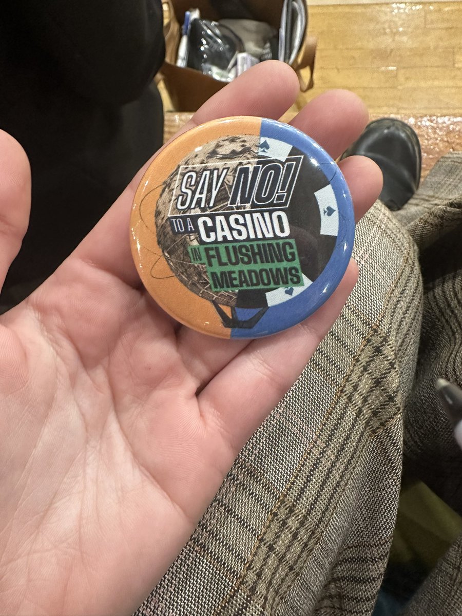 This button is making the rounds here tonight: