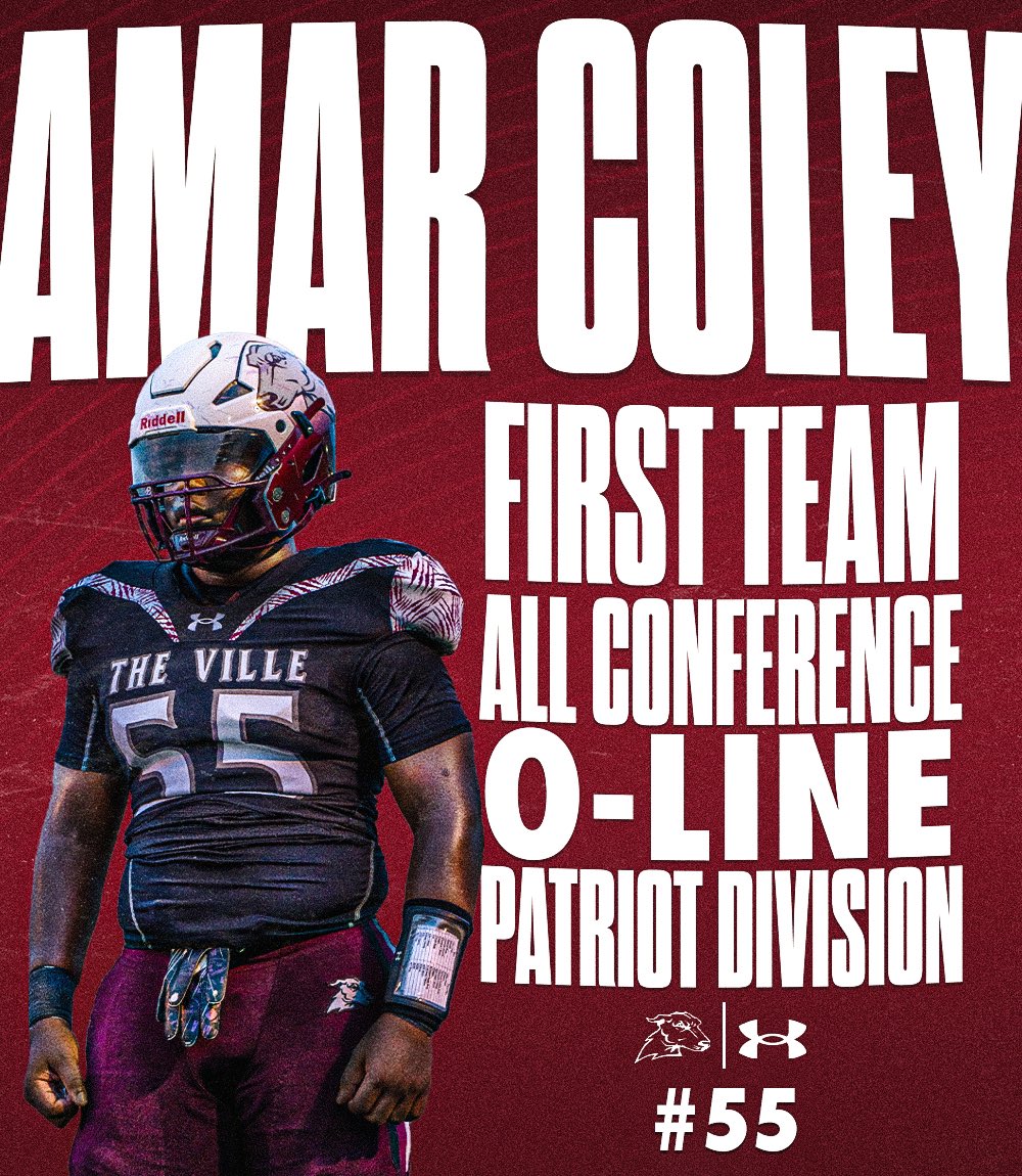 Malachi Timberlake (@coachchiville) on Twitter photo Congratulations To Sophomore Amar Coley <a href="/Thatkidmar55/">Amar coley</a> For Earning First Team All Conference Offensive Line Honors!
The Sophomore Was A Swift Army Knife Spending Time At All 5 Positions On The Offensive Line For Us!
Bright Future For Amar!
#ChasingGreatness | #TheVilleFamily Congratulations To Sophomore Amar Coley <a href="/Thatkidmar55/">Amar coley</a> For Earning First Team All Conference Offensive Line Honors!
The Sophomore Was A Swift Army Knife Spending Time At All 5 Positions On The Offensive Line For Us!
Bright Future For Amar!
#ChasingGreatness | #TheVilleFamily