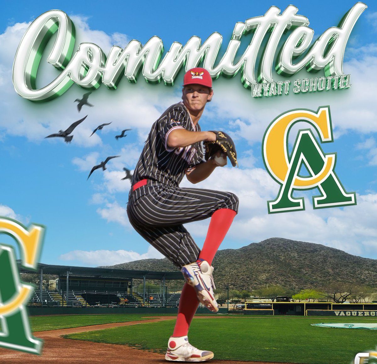 I am extremely excited to announce my commitment to Central Arizona. I would like to thank God, my family, and all of my coaches for helping get to where I am.